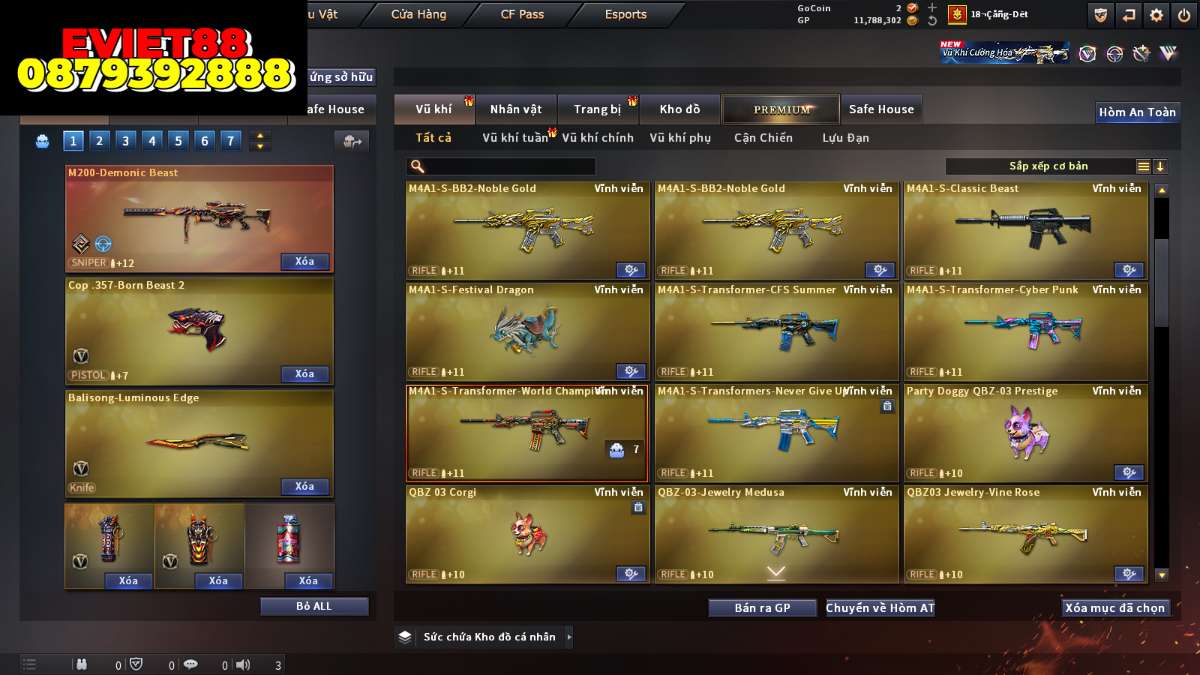 shop acc cf uy tin gia re